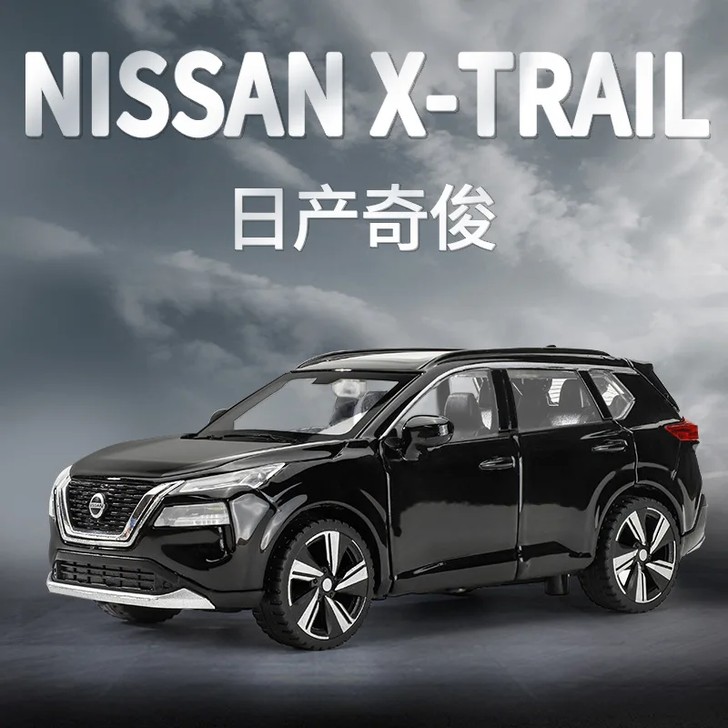 1:32 Nissan X-TRAIL SUV High Simulation Diecast Metal Alloy Model car Sound Light Pull Back Collection Kids Toy Gifts