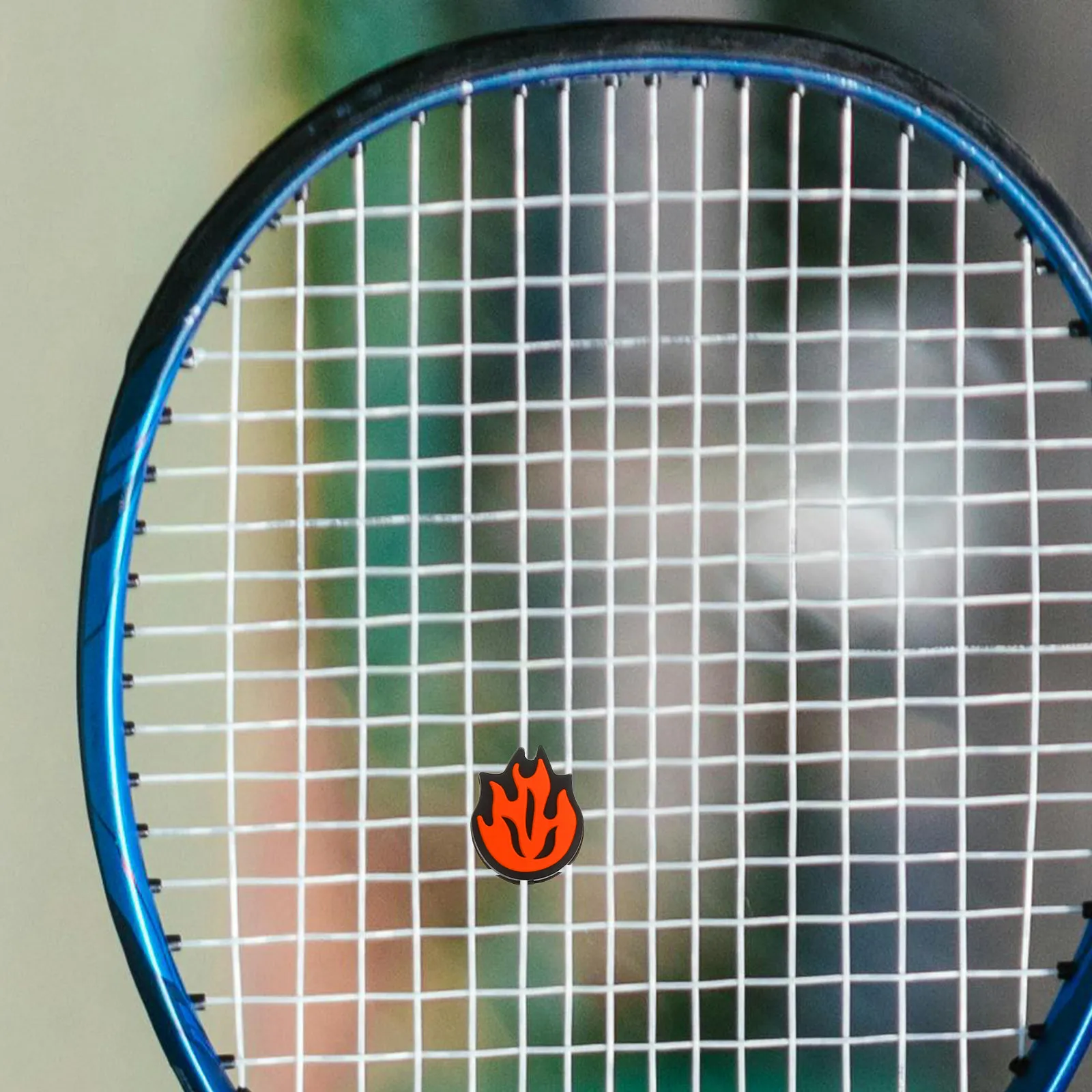 

5 шт. силиконовых виброгасителей для теннисных ракеток с дизайном в виде пламени, снижающие вибрацию, аксессуары для ракеток