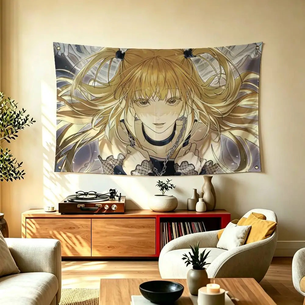 Misa Amane D-Death Note Anime  Flag Suitable For Party Club Outdoor Interior Wall Decoration Banner Fans Gift