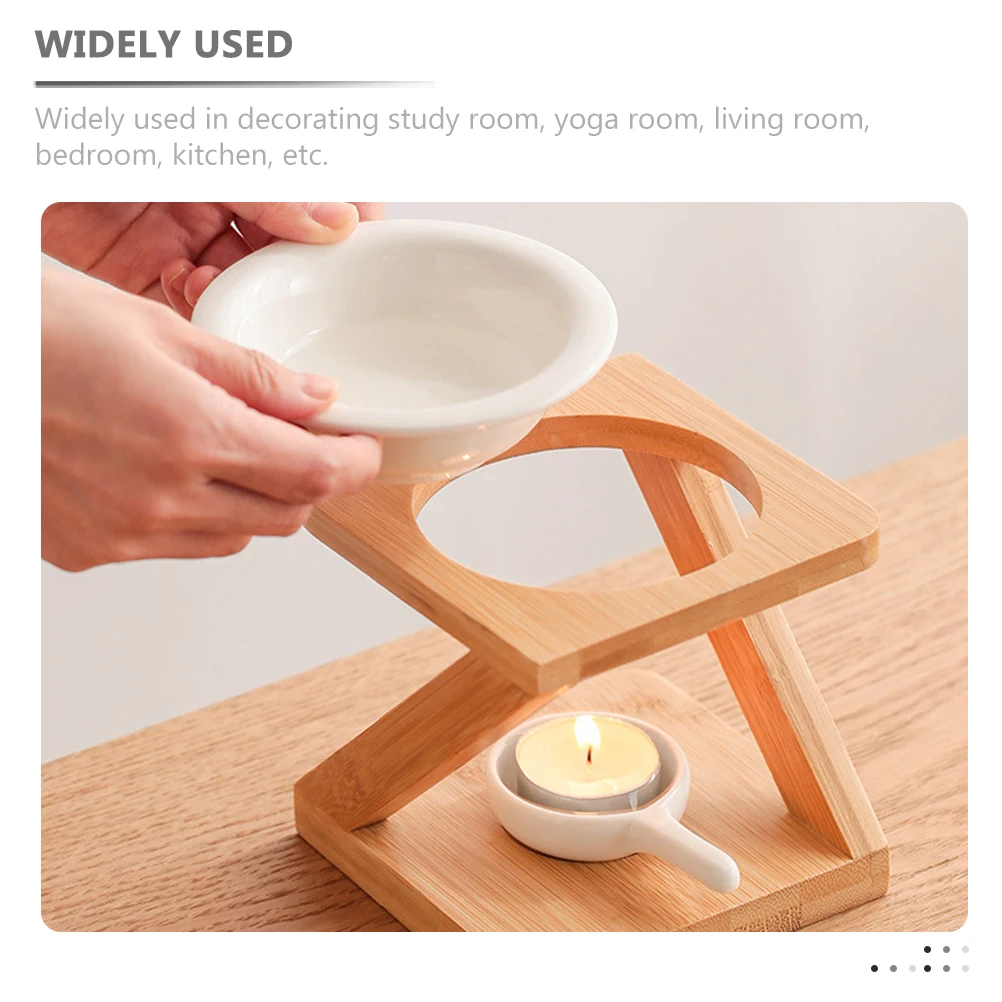 

Essential Oil Burner Aromatherapy Incense Scented Wax Melt Ceramic Diffuser Tealight C Holder Home Decor Fusion