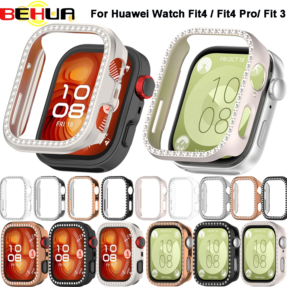 Uhrengehäuse für Huawei Watch Fit4/ Fit 4 Pro Fit3 Fit 5, Stoßfänger-Zubehör, hohles, stoßfestes, kratzfestes Gehäuse mit Displayschutz – Detail 4