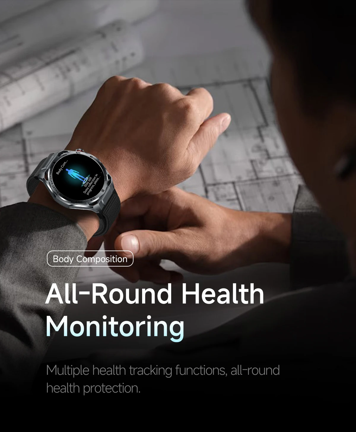 2026 Neue KI-gestützte EKG-Smartwatch in medizinischer Qualität mit 1,53'' Saphirglas, Herzfrequenz-, Blutfett- und Harnsäure-Monitor, Bluetooth-Anruffunktion – Detail 20
