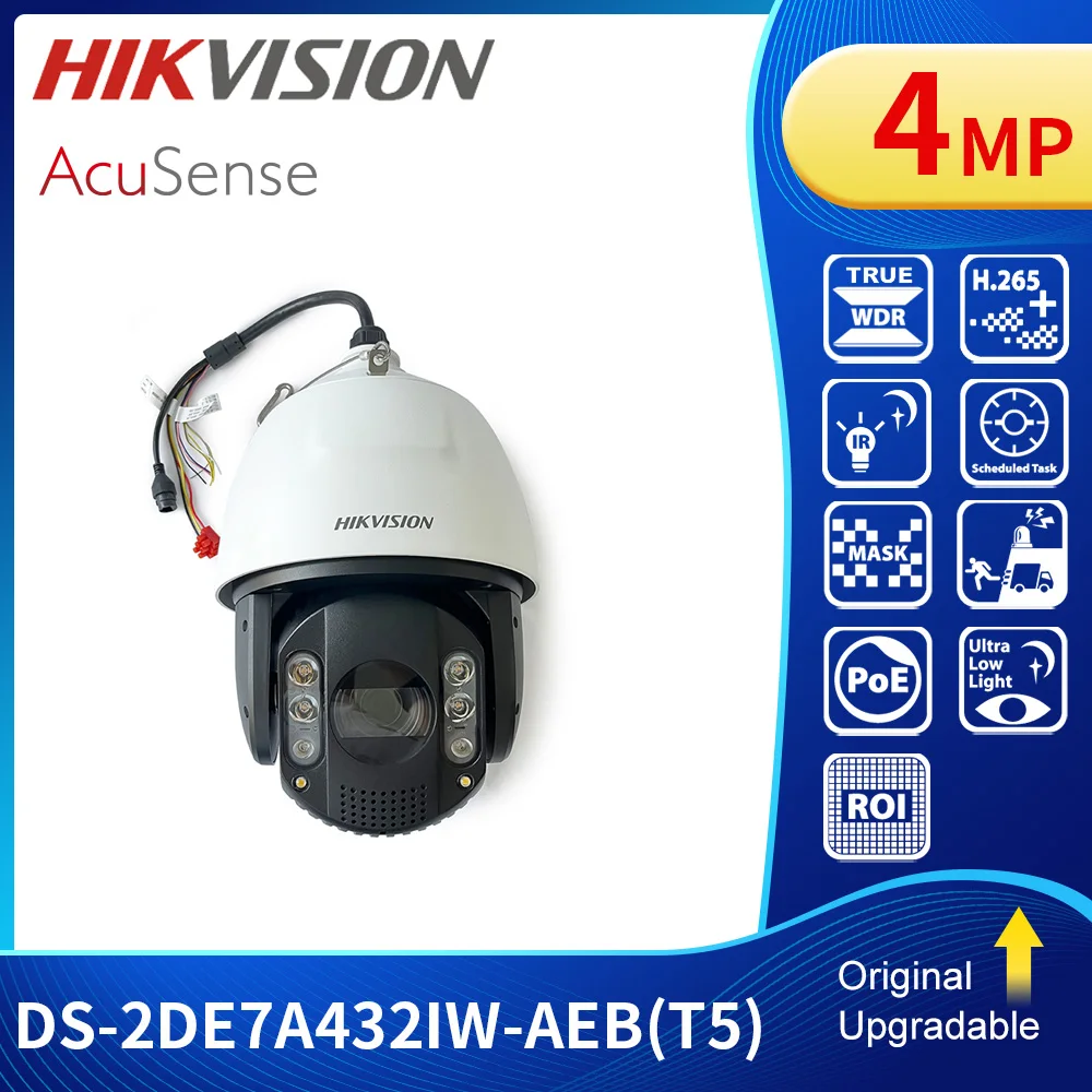 Hikvision DS-2DE7A432IW-AEB(T5) 7-inch 4MP 32x Zoom AcuSense Darkfighter IR Network Speed Dome PTZ IP CCTV Camera