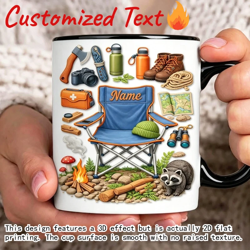 Personalized Camping Coffee Mu - Outdoor Adventure Names recension och pris