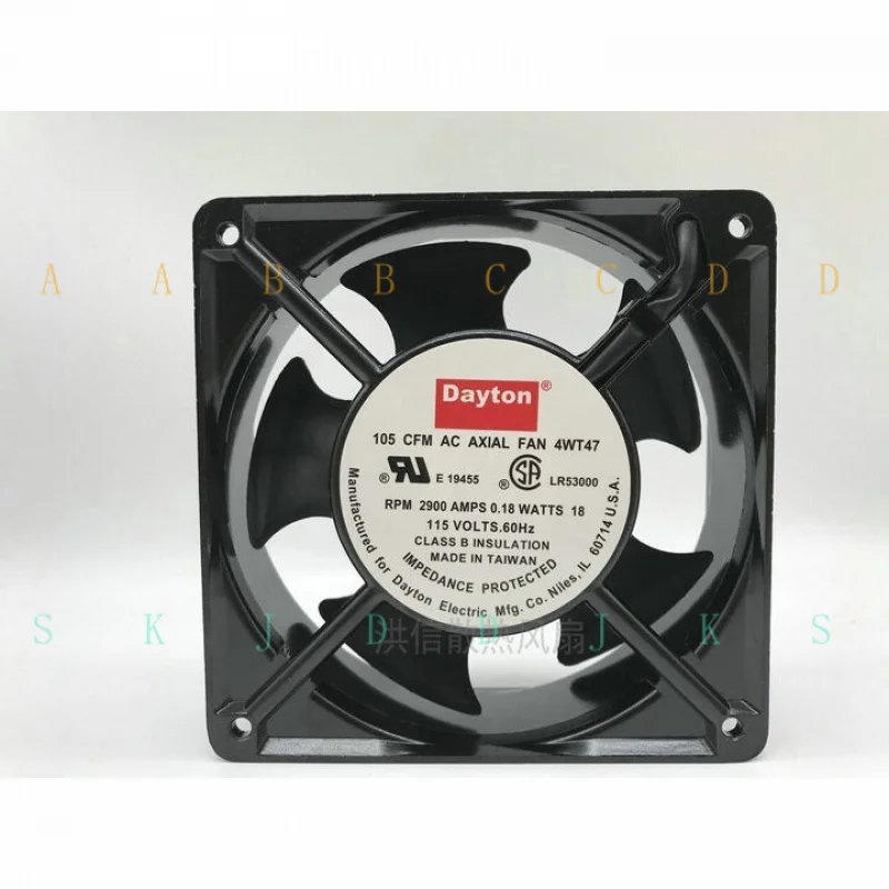 

M for 1 pcs Dayton 4WT47 115V 0.18A 12038 Cabinet Welding Cooling Fan