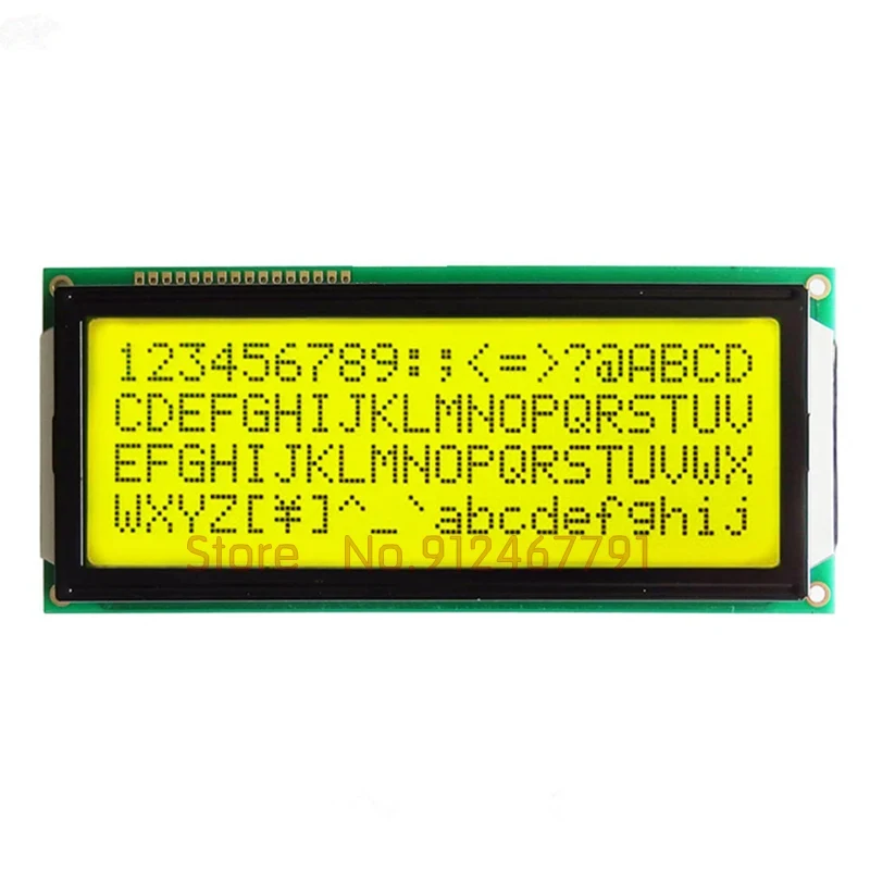 5V Larger LCD 2004 20X4 Largest Character Yellow Blue Screen 204 WH2004L-YYH-CT 2004L Display Module 146*62.5MM HD44780 AC204B