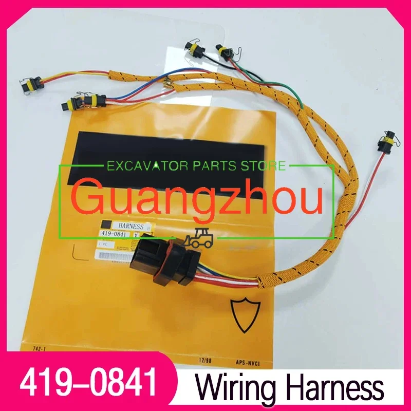 New for Excavator E330D E325 C9 Engine Spare Parts Wiring Harness 419-0841 4190841 Higher Quality