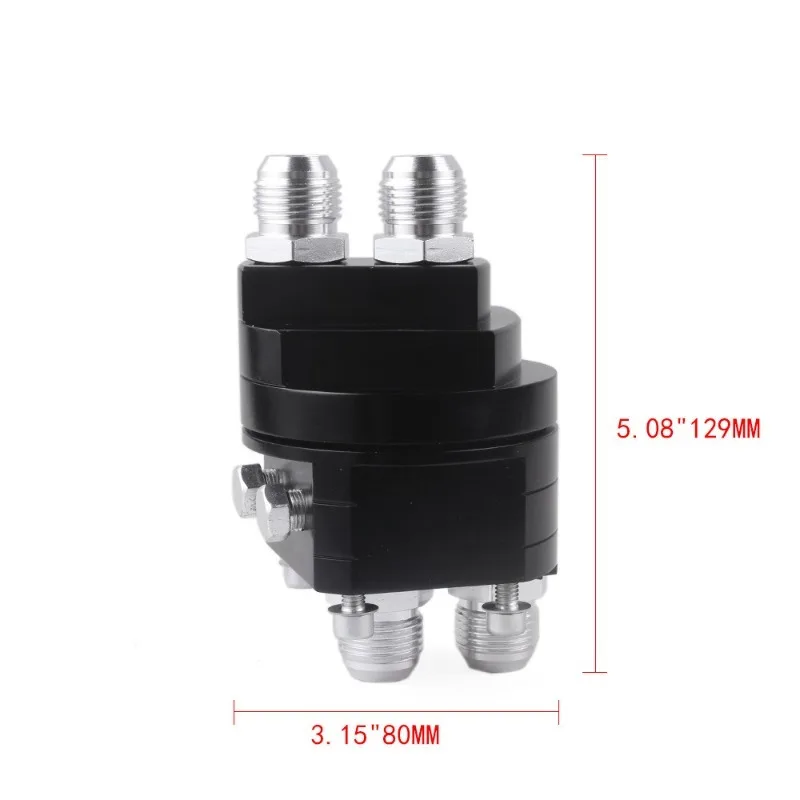 For Automobile Modification Accessories 2-in-1 Split Oil Cake, Oil Temperature,Pressure Gauge, Cooler, Metal Adapter AN10