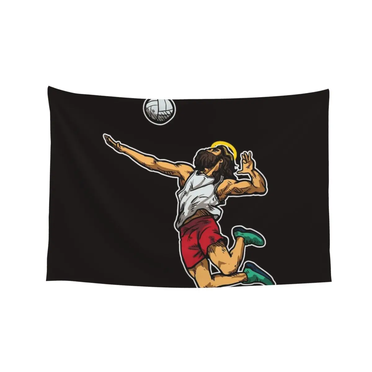

cool jesus volleyball Tapestry Room Decor For Girls Nordic Home Decor Room Decoration Korean Style Tapestry