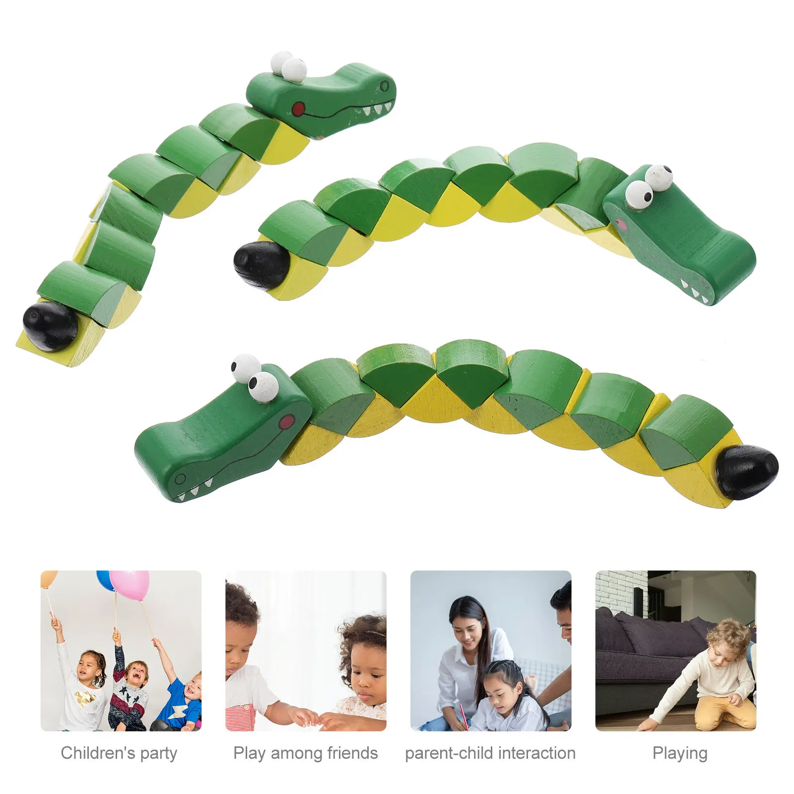 

Набор из 3 деревянных витых блоков-головоломок для раннего развития и мелкой моторики у детей