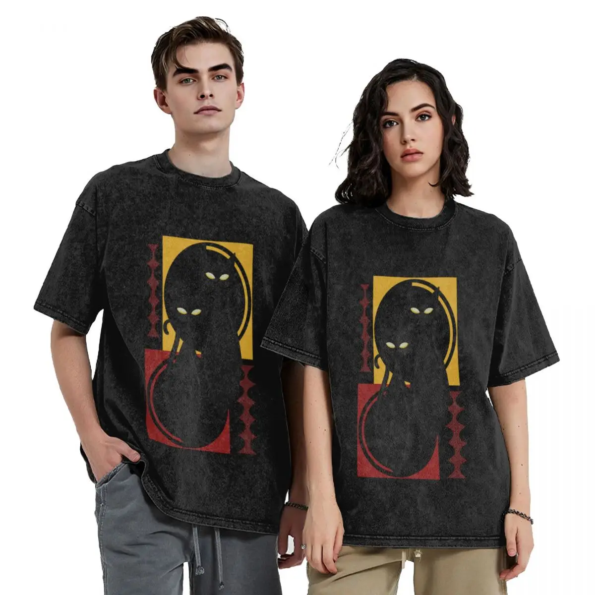 

Devilishly Delightful Atomic Age Black Kitschy Cats T-Shirt luxury designer tshirts personalised mens t shirt