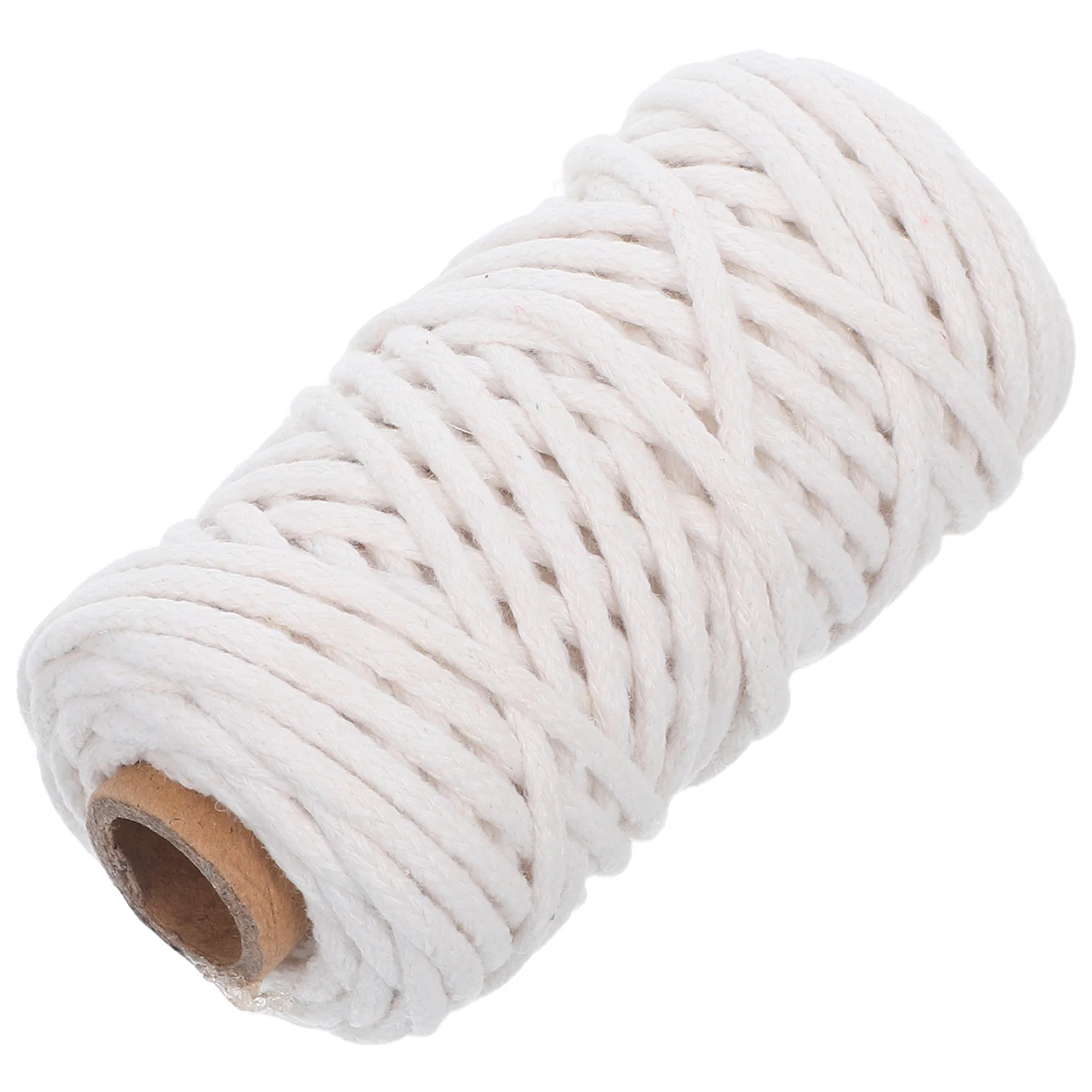 

Natural Cored Cotton Rope 3Mm 20M Braided Twisted Cord for Macrame Weaving Kitchen Twine Bundling Rope Craft Supplies