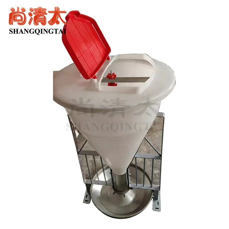 80kg plastic pig dry feeder pig farm equipment feeder wholesale factories piggery equipment pig bucket feeder