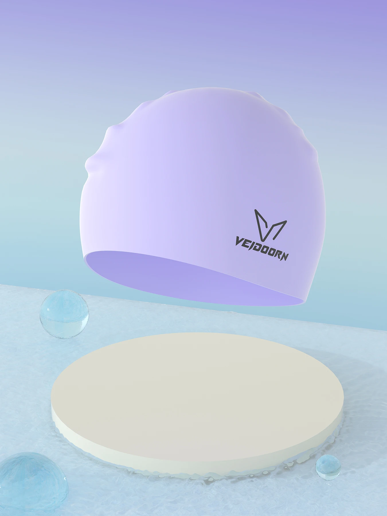 Wasserdichte Silikon-Schwimmkappe, professionelle Schwimmkappe für Erwachsene mit langen Haaren, für Damen und Herren, kein Haarziehen, weich, kompatibel mit Schwimmbrillen – Detail 12