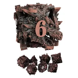 Dragon Head Dice Dnd Dice set, RPG Metal dice for role play games players for Dungeons & Dragons D&D Dice RPG Polyhedral Dices