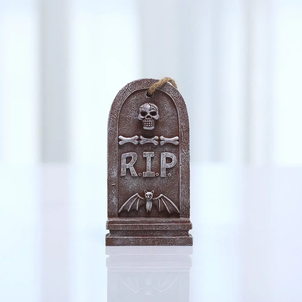 Halloween Decoration Tombstone Tag Resin Prop Decoration Halloween Crafts Gift