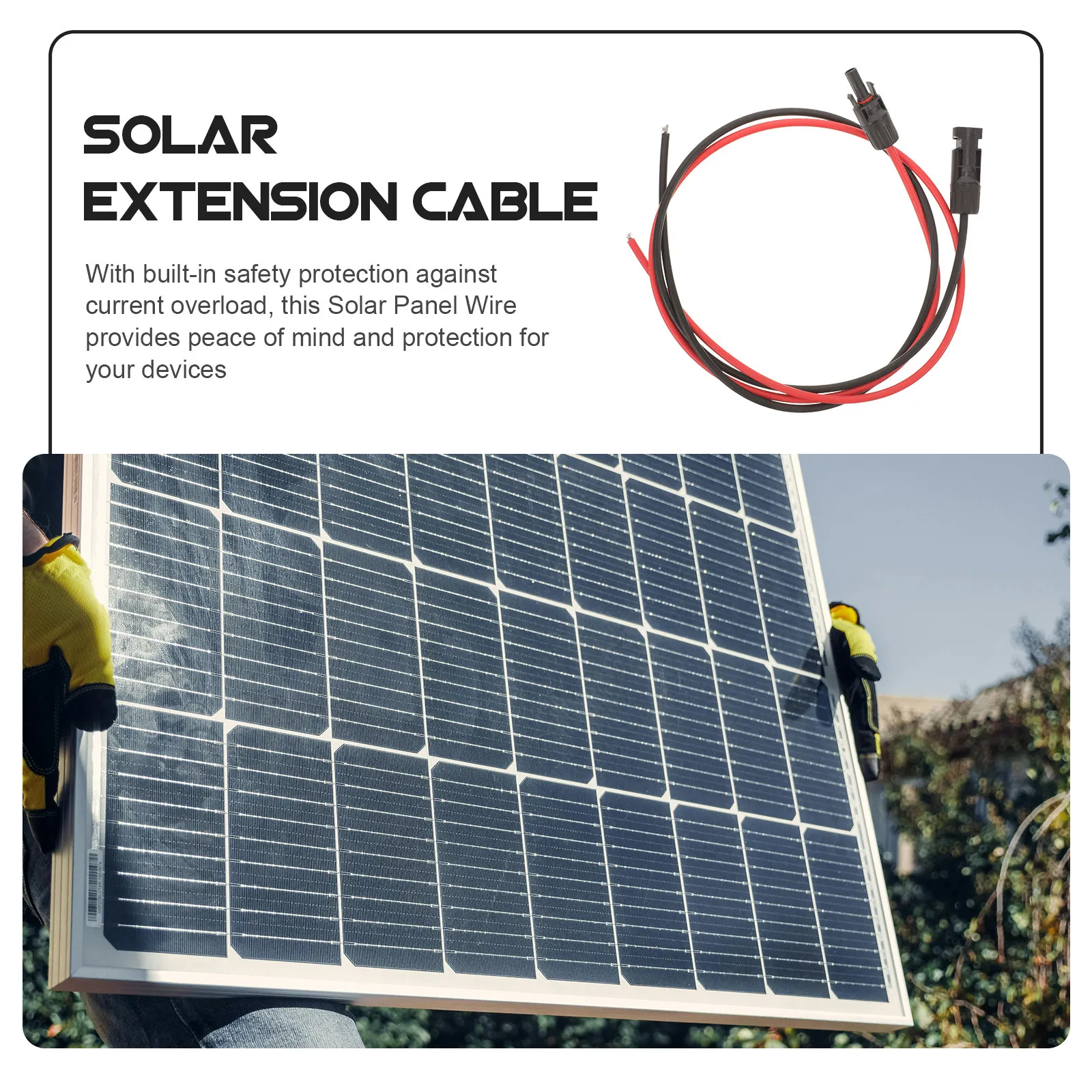 2Pcs Solar Connector Cable Hig - Solar Cable Mc4 Connector 评论和价格