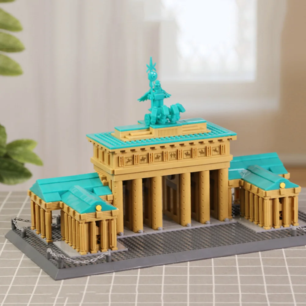 

Germany Berlin Historical Architecture Bricks Brandenburg Gate Creative Building Block Model Sets Toys Collection For Kids Gifts