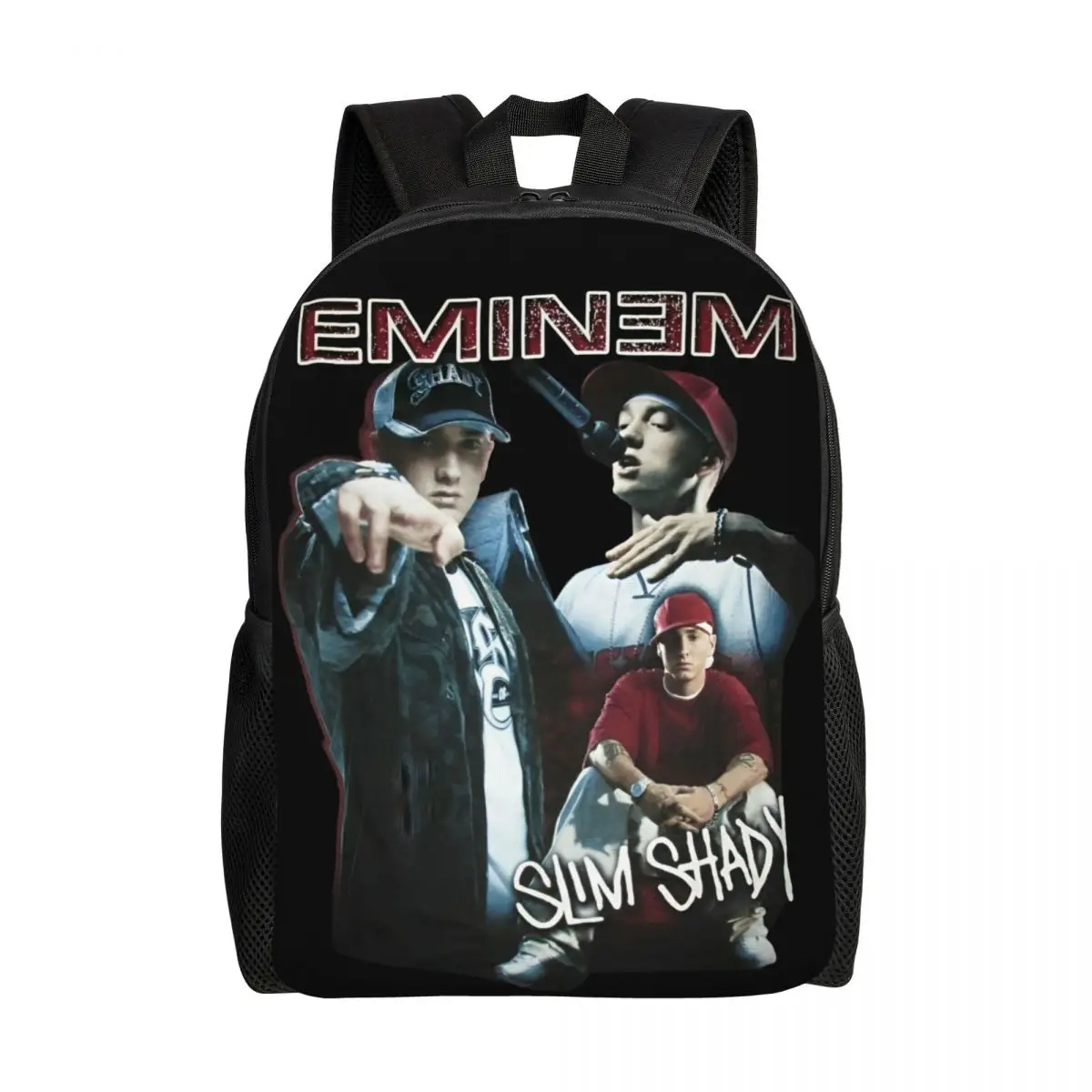 

Famous Rapper Eminem Rock Backpack Cute Backpacks Men University Soft School Bags Designer Rucksack