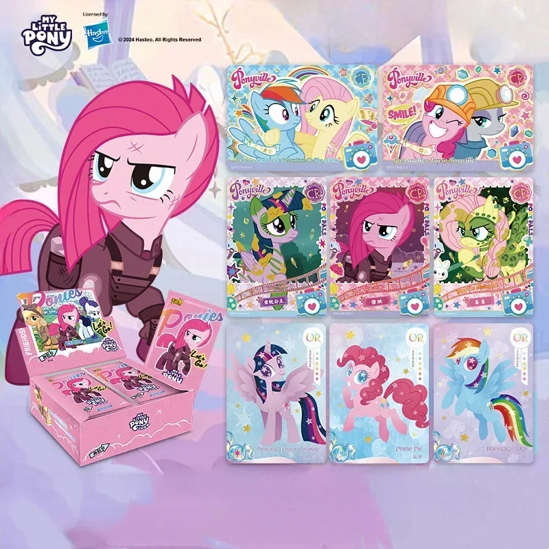 

Hasbro натуральная My Little Pony аниме периферийные карты забавный пакет теней игрушки для девочек милая коллекция подарков на Рождество и день рождения