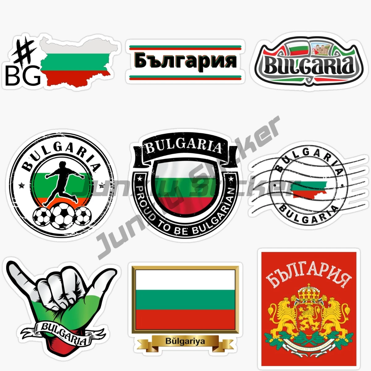 

BG Personality Bulgaria Car Stickers Flag Map Bumper Accessories Reflective Sunscreen Decoration Vinyl Self-adhesive Decals
