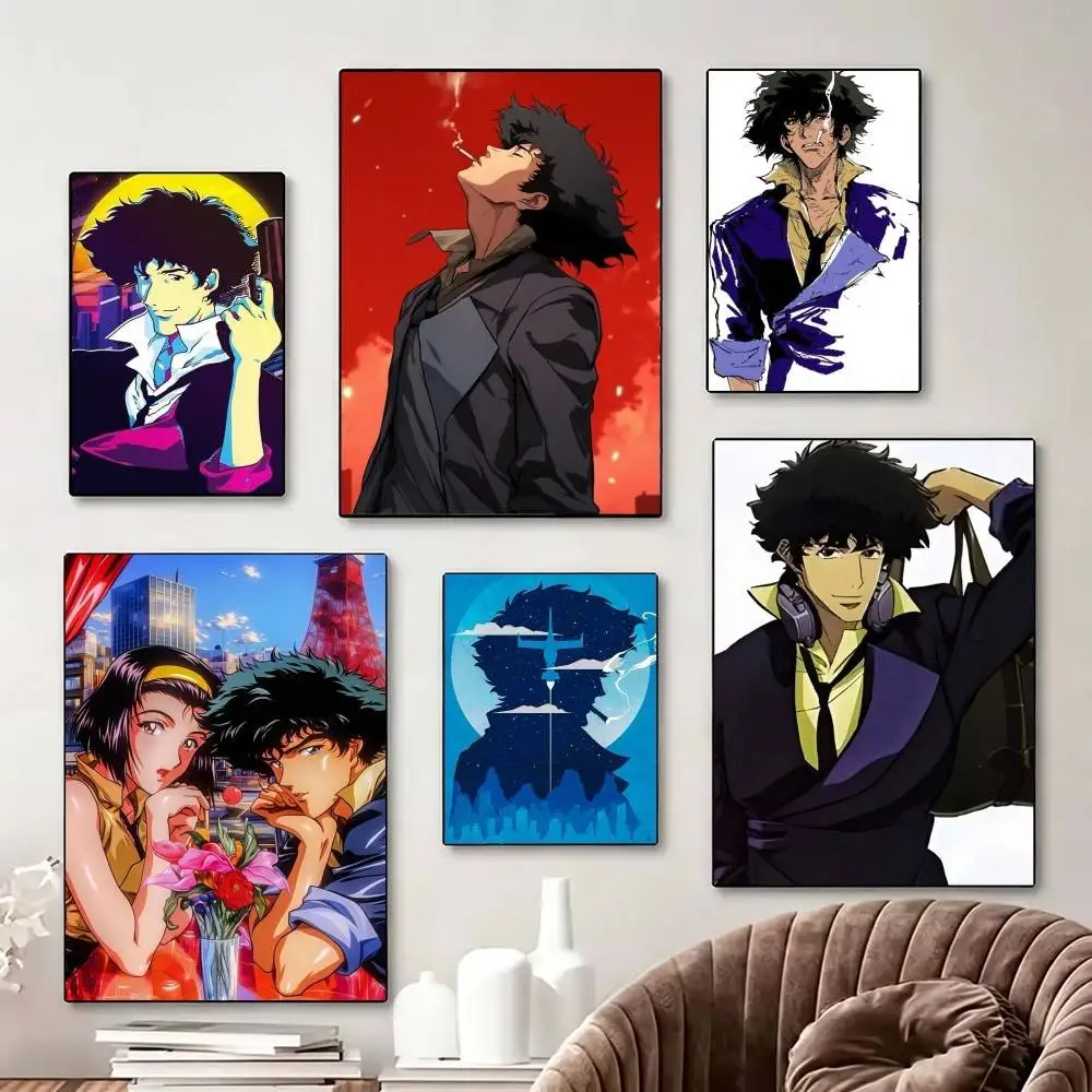 

C-Cowboy Spike Bebop Spiegel Poster Perfect Space Sticker Self Adhesive for Office Home Theater Wall Art Decor Fancy Gift