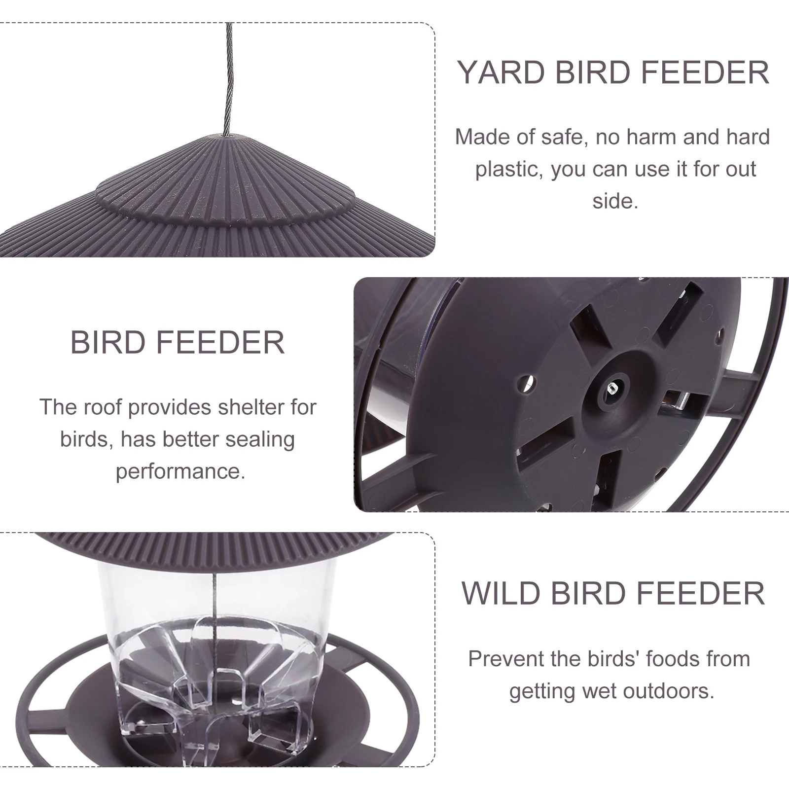 

Automatic Hummingbird Feeder Large Capacity Easy Refill Clean Wild Bird Feeder Yard Outdoor Tree Hanger Gift Mixed Food Nature