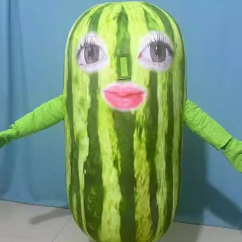 

Cartoon Watermelon Strip Costume Props Halloween Themed Customizable Doll Outfit For Challenges Toy Figure Accessories