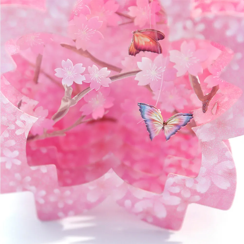 

1Pcs 3D Butterfly Pop Up Greeting Card Handcrafted Paper Birthday Card for Lover Friend Colleague Wishes Surprise