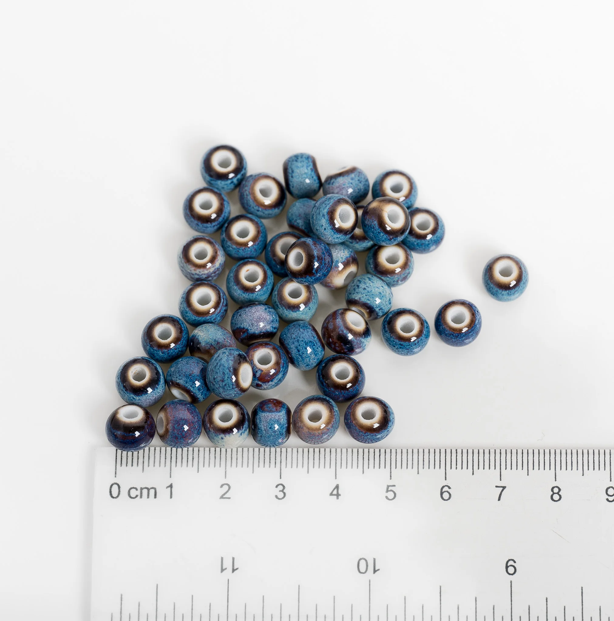 9mm-11mm 40szt Specjalne kolorowe ceramiczne okrągłe koraliki do tworzenia biżuterii Bransoletka Naszyjnik Ręcznie robione materiały DIY # XN137 — zdjęcie 7