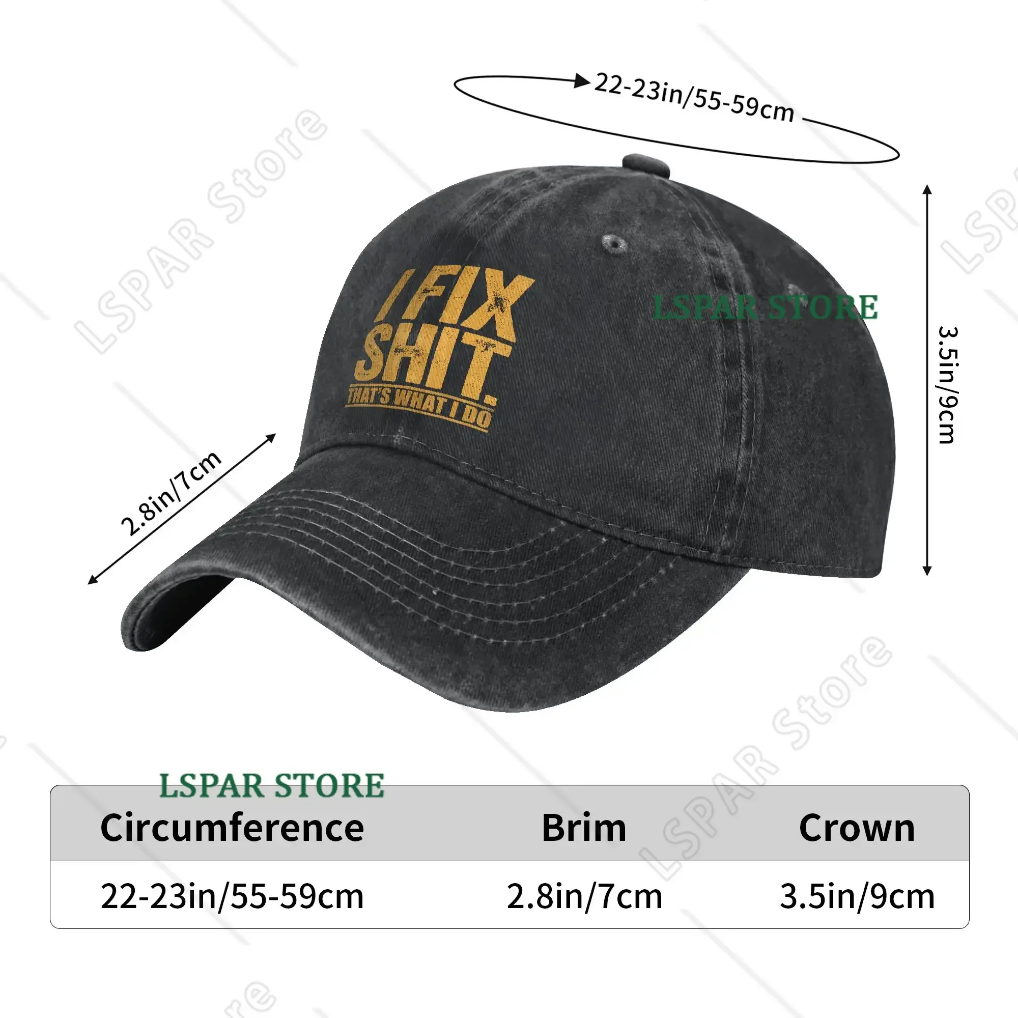 I Fix Shit That's What I Do Tshirt Mechanic Father Dad Sun Baseball Cap  Men Adult Print Hip Hop Hats Summer Baseball Caps