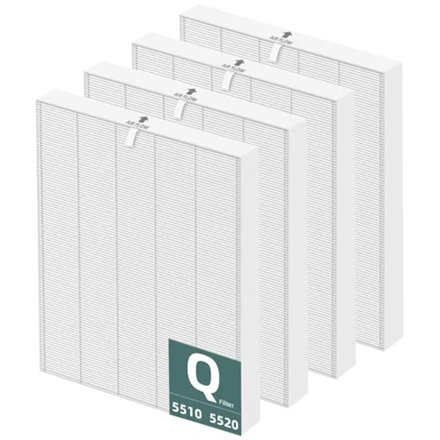 

5510 5520 HEPA Replacement Filter Q for Winix 5510 5520 Plasmawave Air Purifier, High-Efficiency H13 True HEPA Filter, # 1712-0