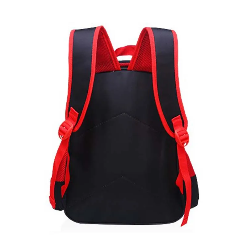 Mochila escolar de gran capacidad para niños, bolso de hombro con estampado 3D de Spiderman, Capitán América, dibujos animados