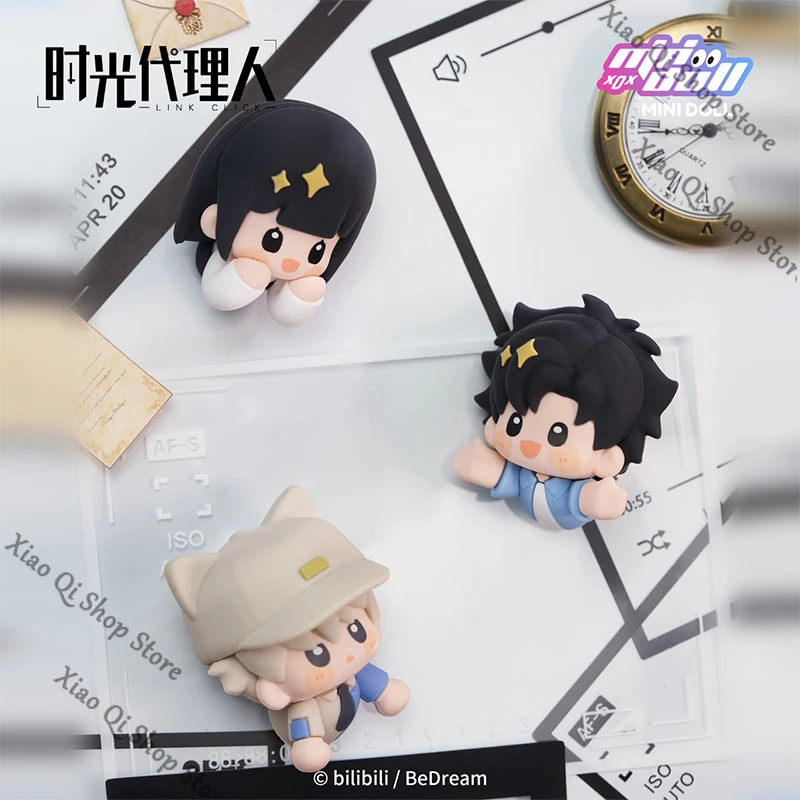 Link Kliknij Podróż w odwrotnym porządku seria Oficjalny Oryginalny Q uroczy kreskówkowy kwadratowy element magnes na lodówkę prezent