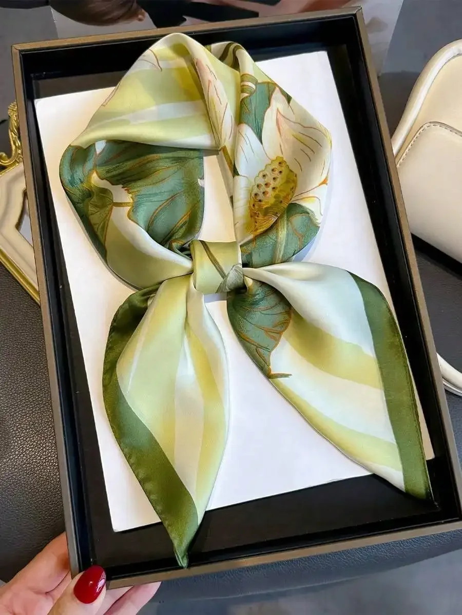 

Женский модный шарф с принтом и карманом, изготовленный из полиэстера, можно носить как шарф, подходит для повседневной носки, можно использовать как головной платок.