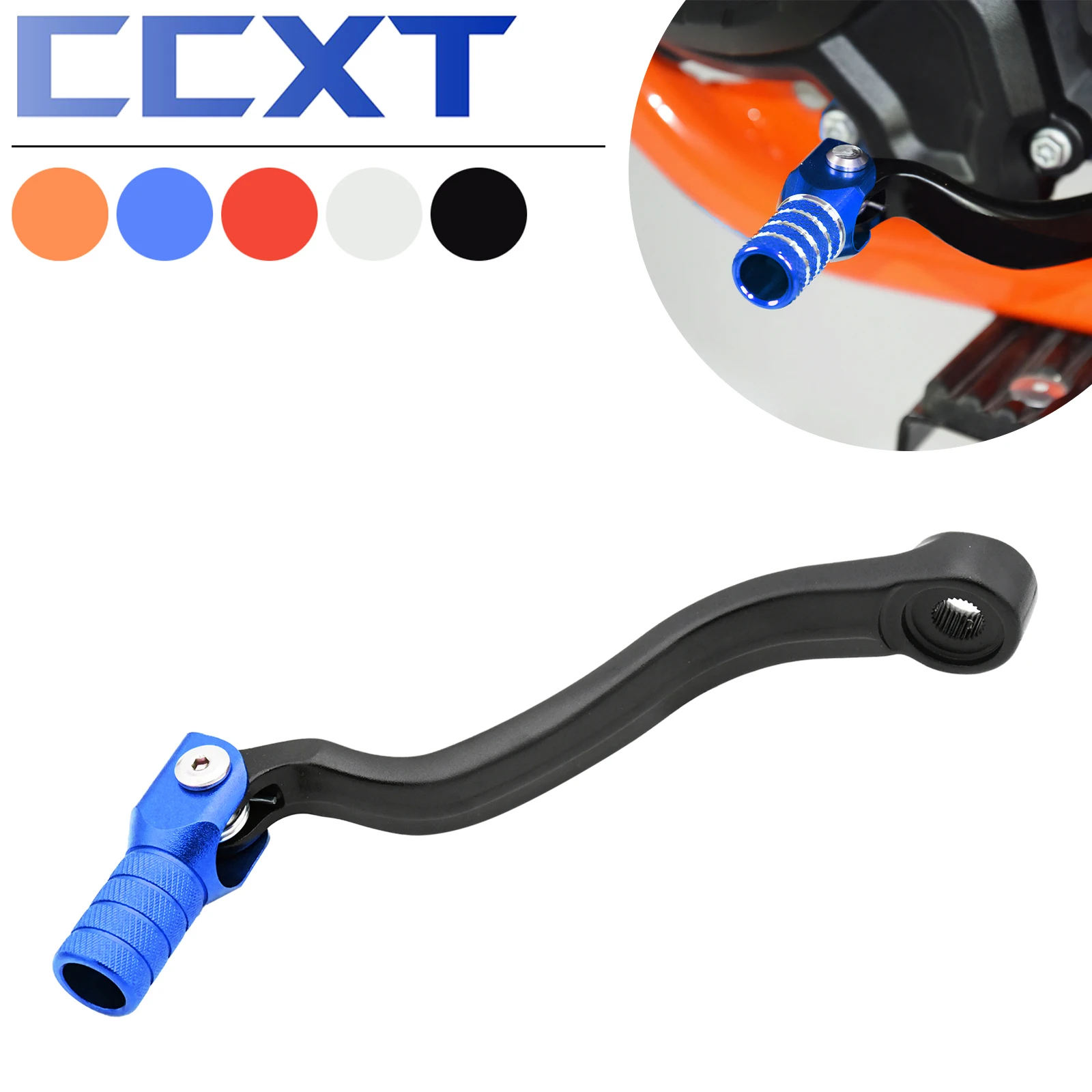 CNC Aluminum Gear Lever Shifter Shift Lever For Husqvarna FC250 FC350 2016-2018 FE250 FE350 2017-2019 For XCF SXF EXCF EXC KTM