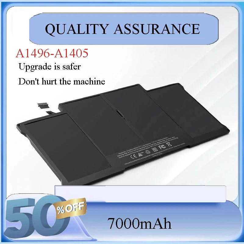 

New Laptop Battery A1496 For Apple MacBook Air 13" A1466 2012/2013/2014/2015/2017 MD760LL/A MD761CH/A 7.6V 7150mAh