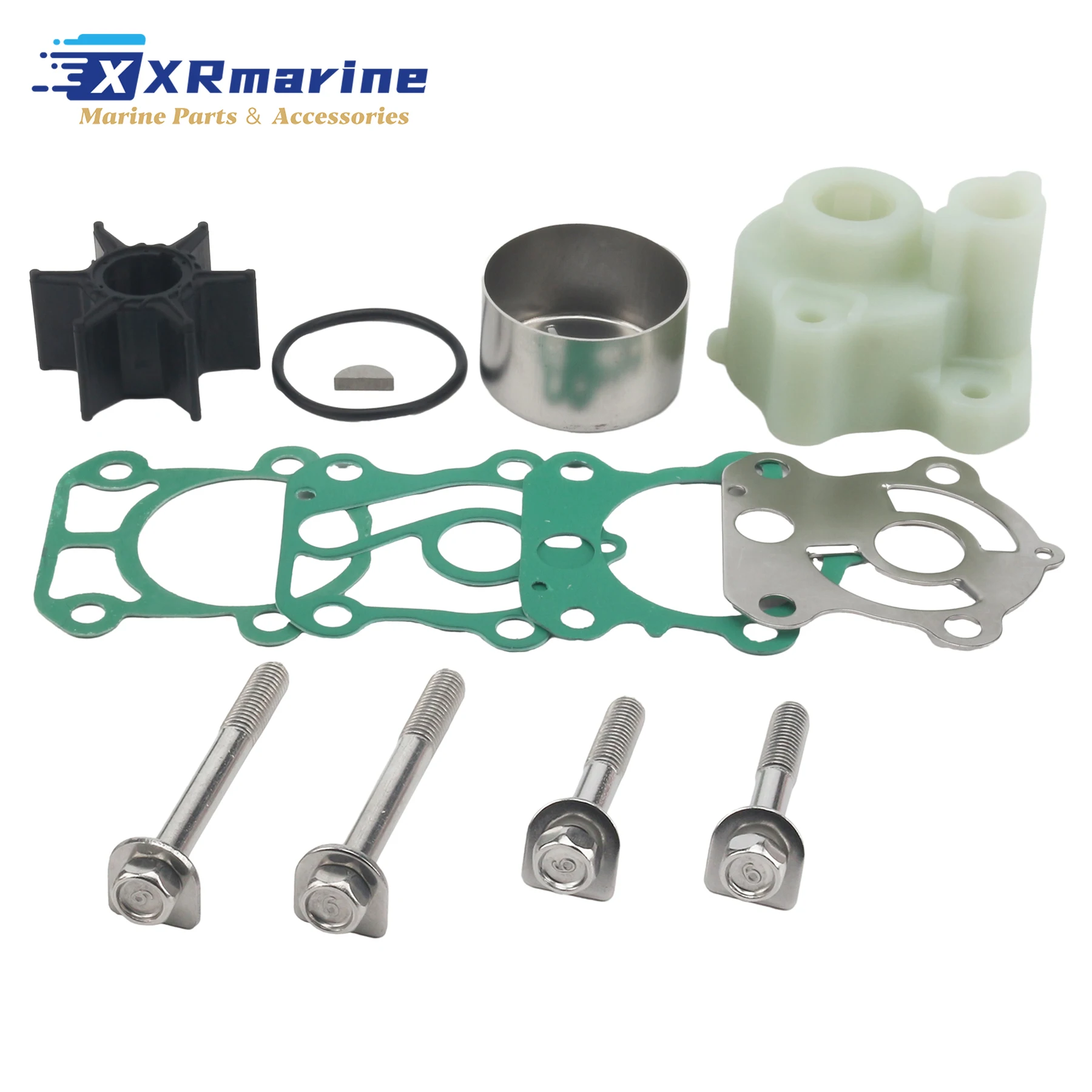 Water Pump Service Parts Kit Compatible with Yamaha 2 Stroke 60 70 75 80 85 90 HP Marine Outboard Engines Replacement Models