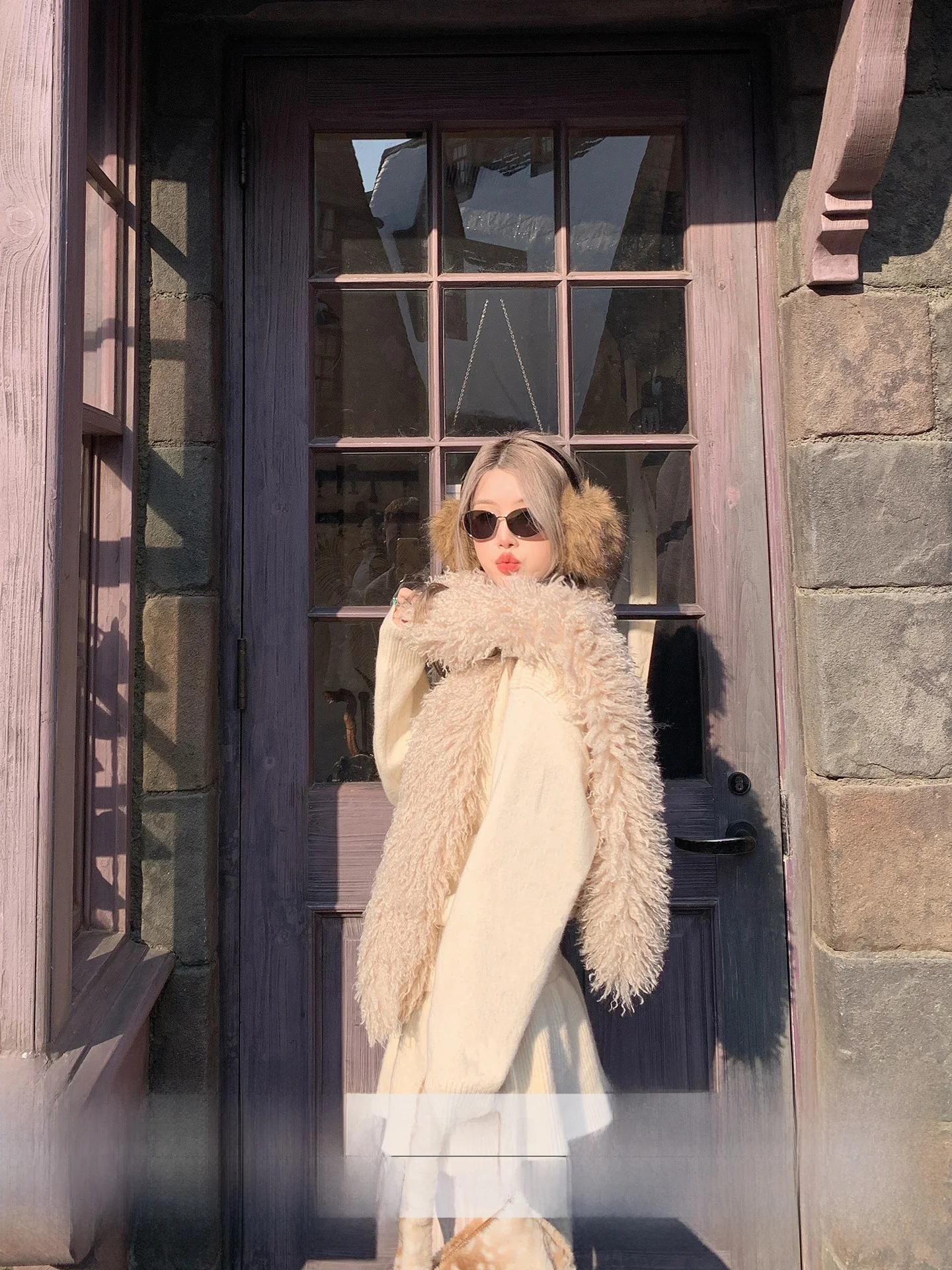 

Осенне-зимний женский комплект бежевого свитера Cry, юбка с высокой талией, комплект из двух предметов, универсальный ретро Sle, повседневная мода