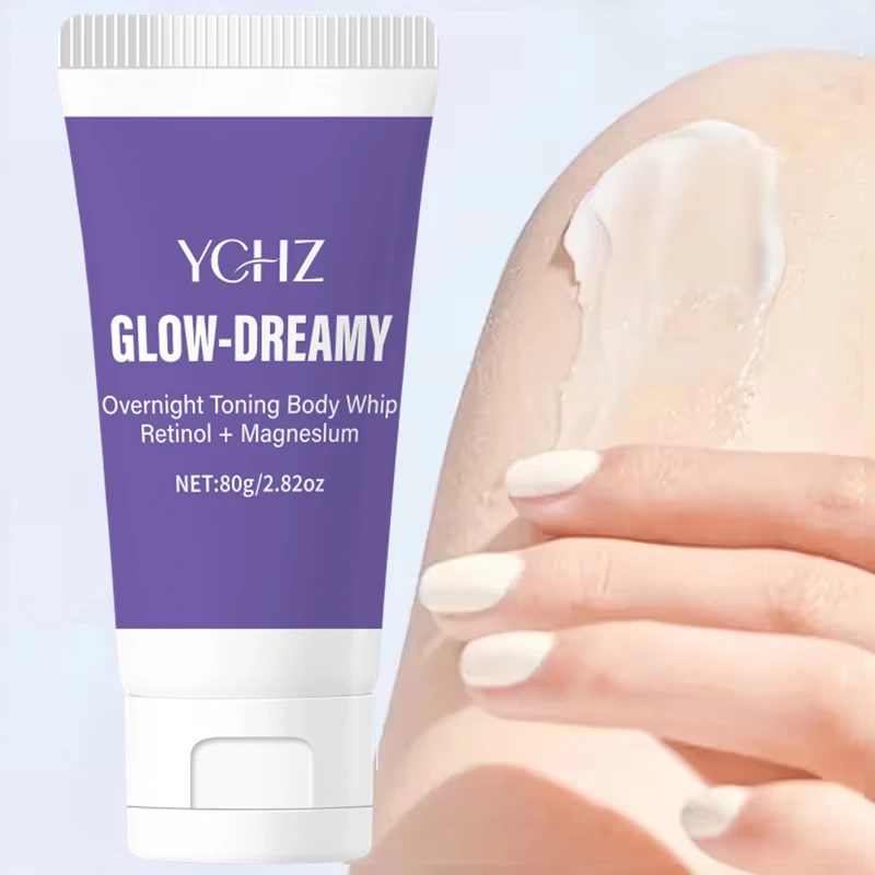 Retinol Magnesium Nighttime Brightening Body Lotion 80g, Formulated with Vitamin a Alcohol and Magnesium, Suitable for Nighttime Full-Body Skin Care, Leaving Skin Feeling Moisturized and Supple after Application at Night, Meeting the Daily Skincare Needs for Moisturizing and Even Skin Tone before Bedtime.