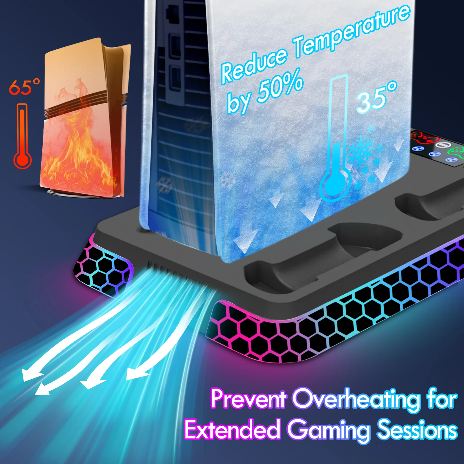 Thumbnail 2 - #30 Latest PS5 Cooling Stations Offers
