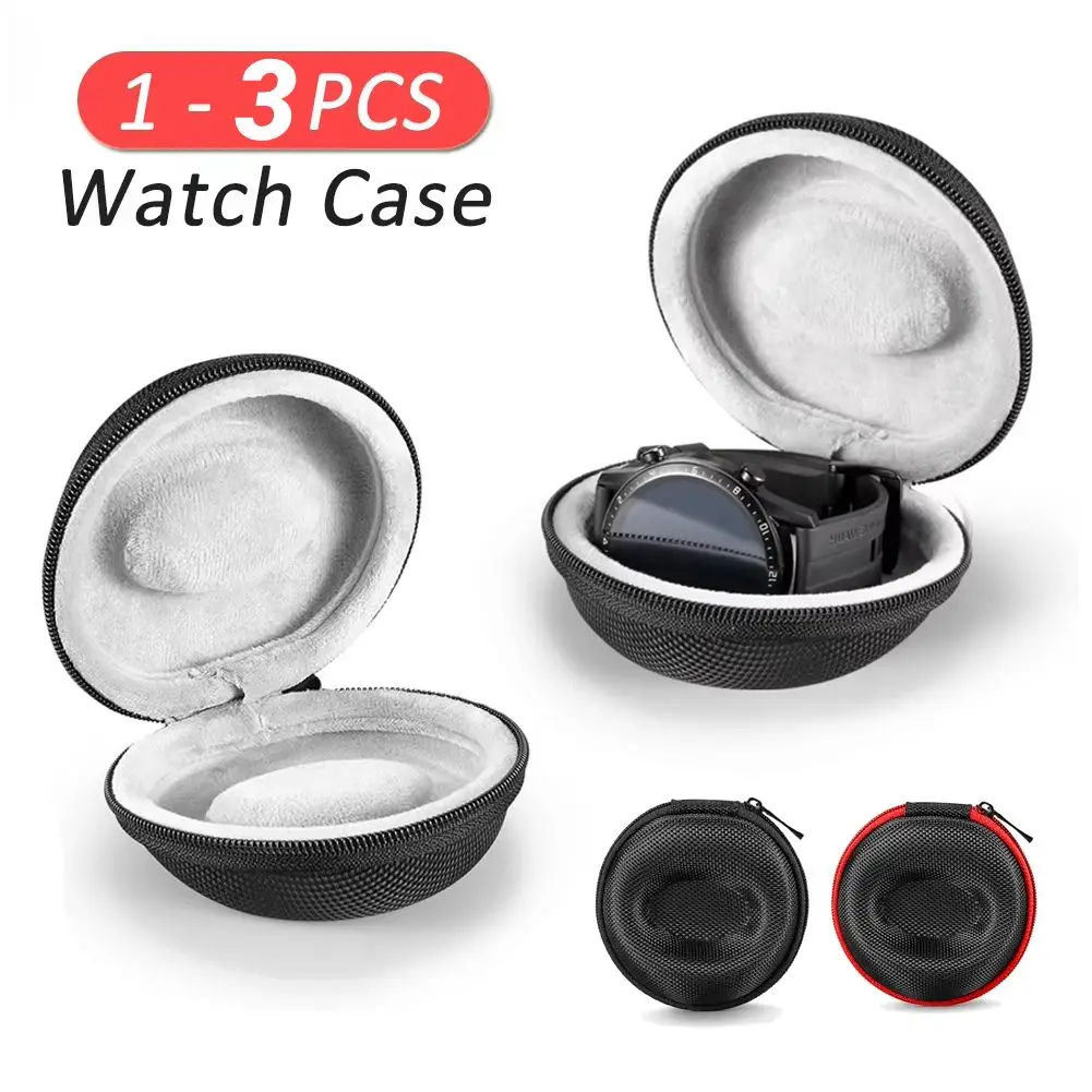 Smart Watch Storage Case Portable Smart Bracelet Protective Case EVA Plush Zipper Shockproof Anti-fall for Apple Watch Series 7