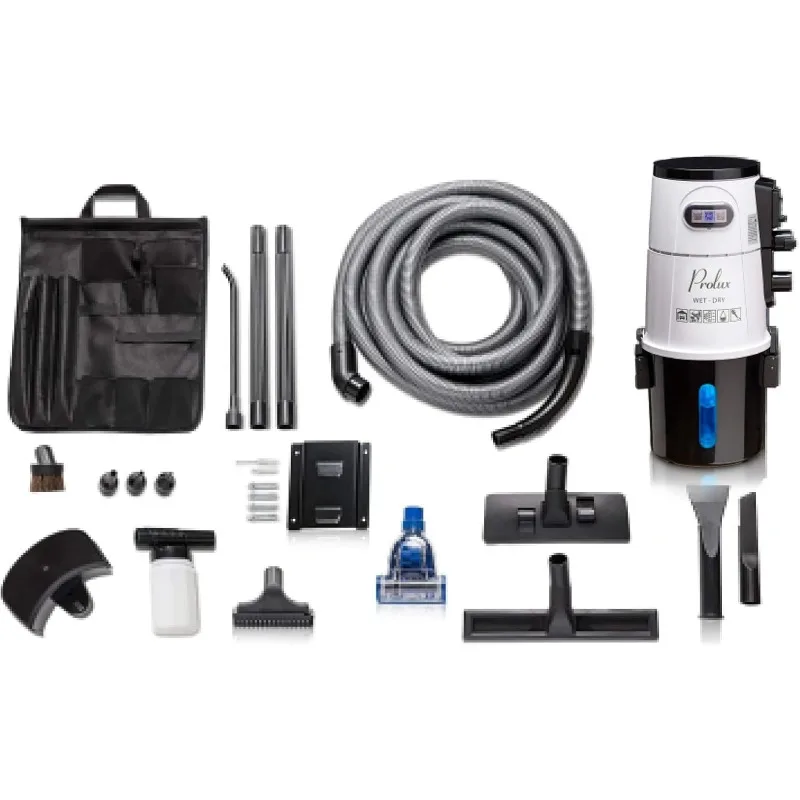 Professional Shop White Wall Mounted Garage Vac, Wet Dry Pick Up