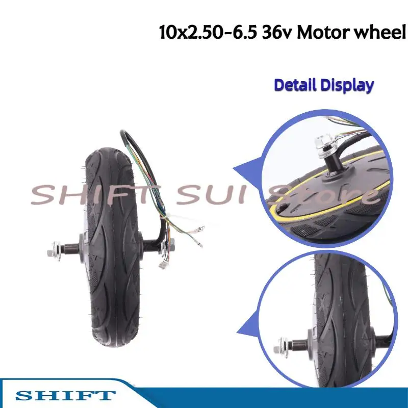 

Мотор 10x2.50-6.5, 36В 350Вт, подходит для заднего мотор-колеса MAX G30, 10-дюймовое переднее колесо с барабанным тормозом, мотор-колесо в сборе.