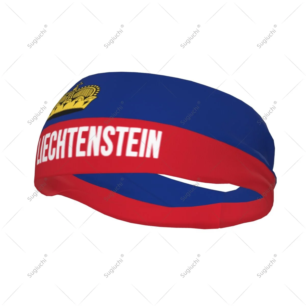 

Men Women Liechtenstein Flag Elastic Wide Headbands For Yoga Fitness Tennis Running Gym Sports