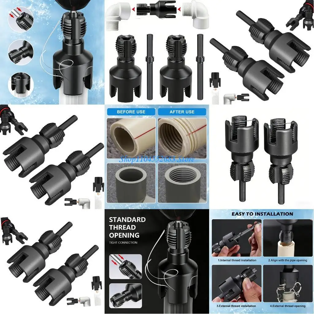

Y6GD Carbon Steel Professional Pipe Threading Tool for 1/2 and 3/4 Inch Plumbing