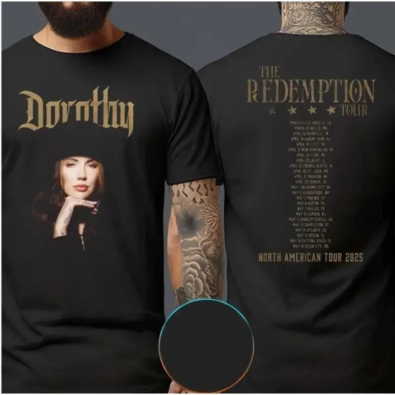 T-shirt Dorothy The Redemption Tour North American 2025, toutes tailles