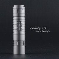Convoy S11 with infrared LED ,red light,copper DTP board and ar-coated lens,26650 flashlight,torch light