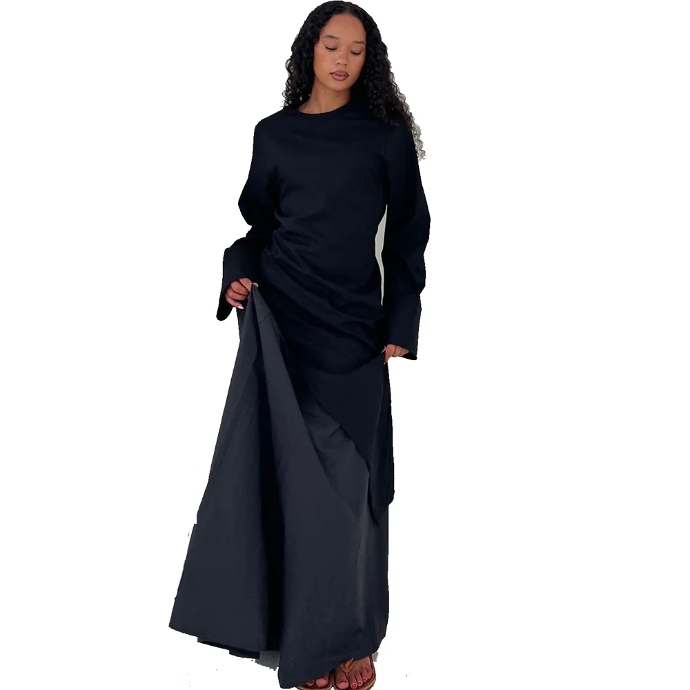 

Мусульманские комплекты, женские длинные топы, юбка, костюм из 2 предметов, платье, Дубай, Абая, Турция, кафтан, кафтан, исламская одежда, ансамбли Femme Musulmane