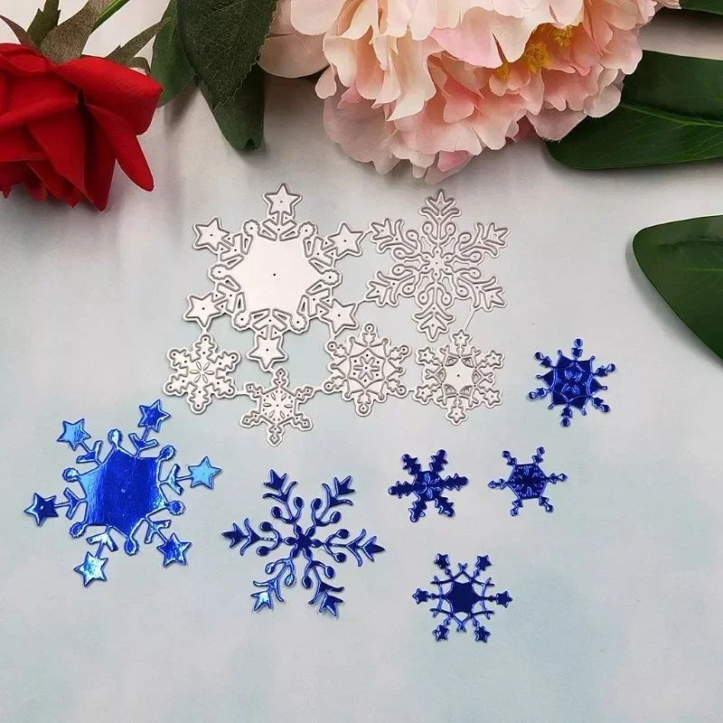 

Party Snowflake Decoration Metal Cutting Stencil Scrapbook Album Stamp Paper Card Embossing Craft Manual DIY Stencil Template